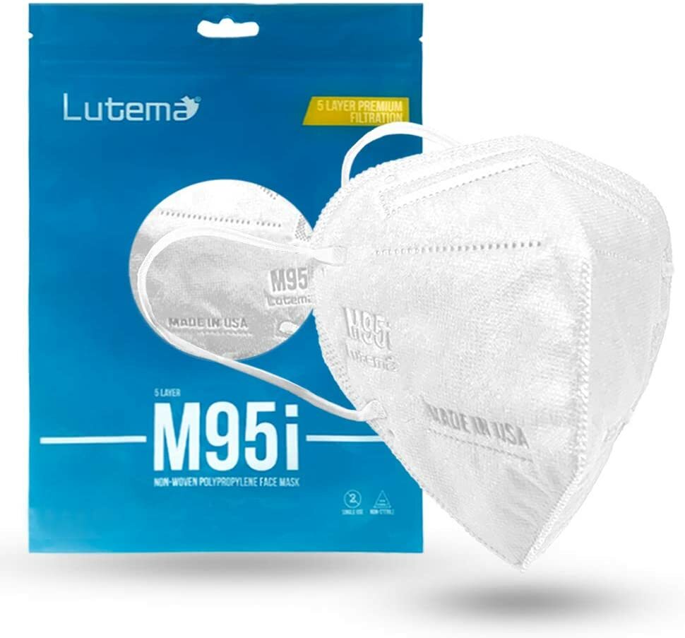 10 Pack! 5 Layer Protection KN95 / M95i Face Mask MADE IN USA Filtration 99%