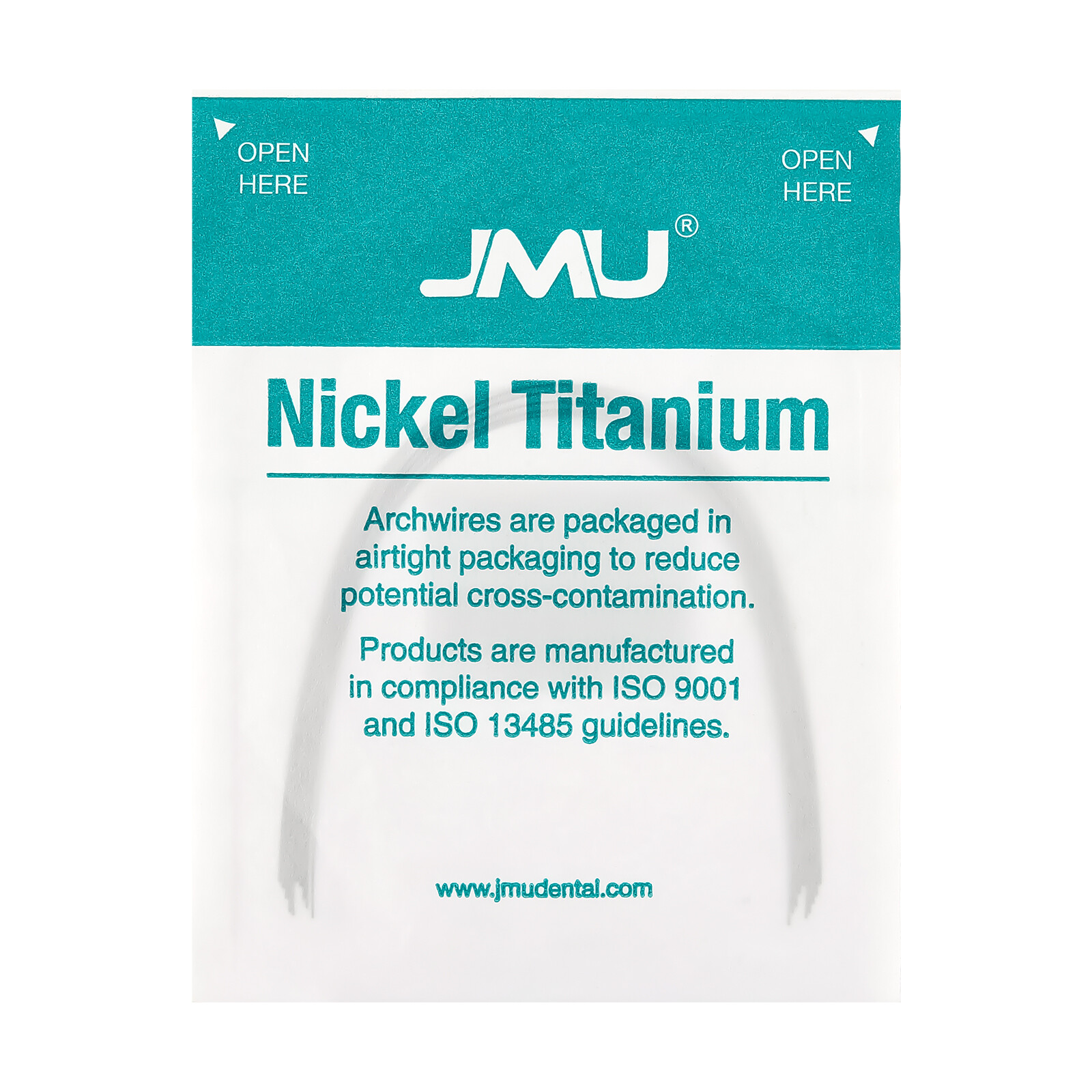 JMU Dental Ortho Niti Arch Wire, 10pcs Super Elastic Ovoid Round/Rectangular