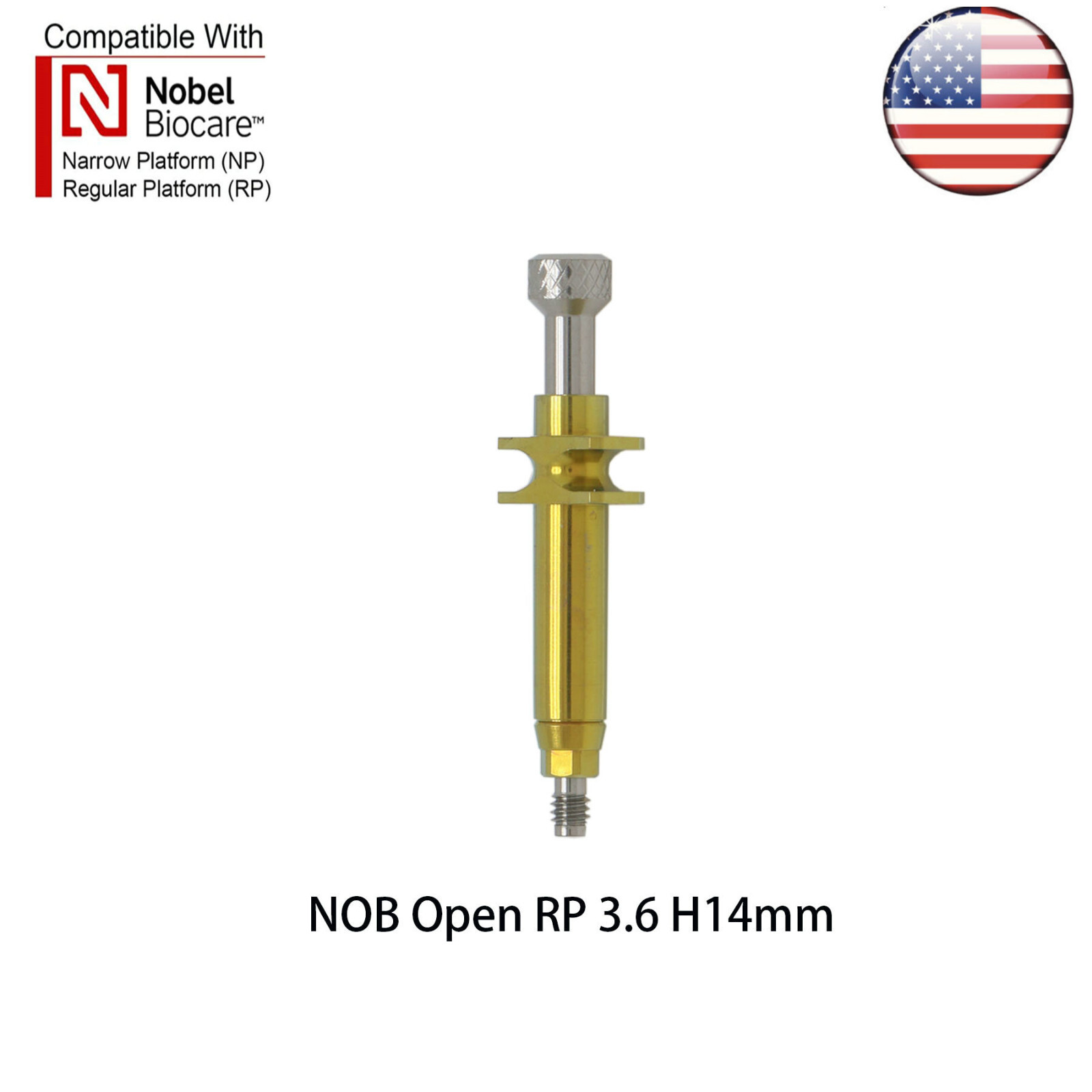 Dental Nobel Impression Coping Open/Colse Tray Conical Connection NP/RP Ø3.6/5.0