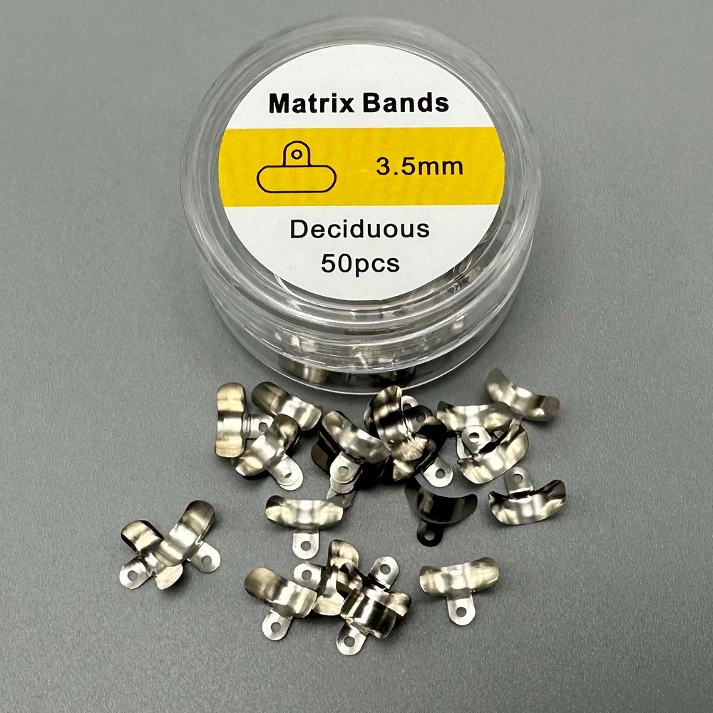 Dental Nickel Titanium Clamping Ring Matrix Bands Sectional Contoured Matrix