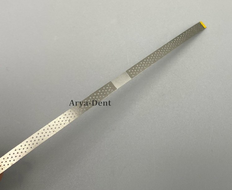 Dental Metal Polishing Stick Polish Strips Single Side Diamond Sanding w holes