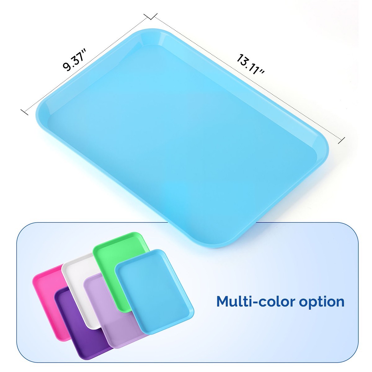 Dental Autoclavable Plastic Instrument Set Up Flat Tray Size B 13.11″*9.37″