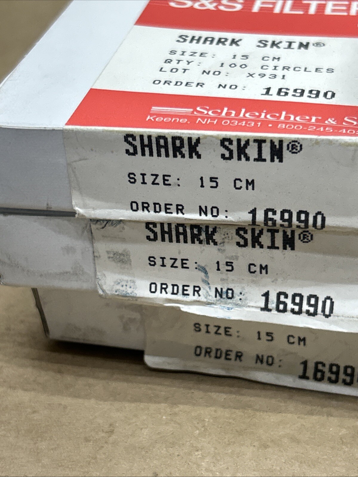 (7) Sigma Aldrich S&S Filter Paper Shark Skin REF 16990 Fast Shipping!
