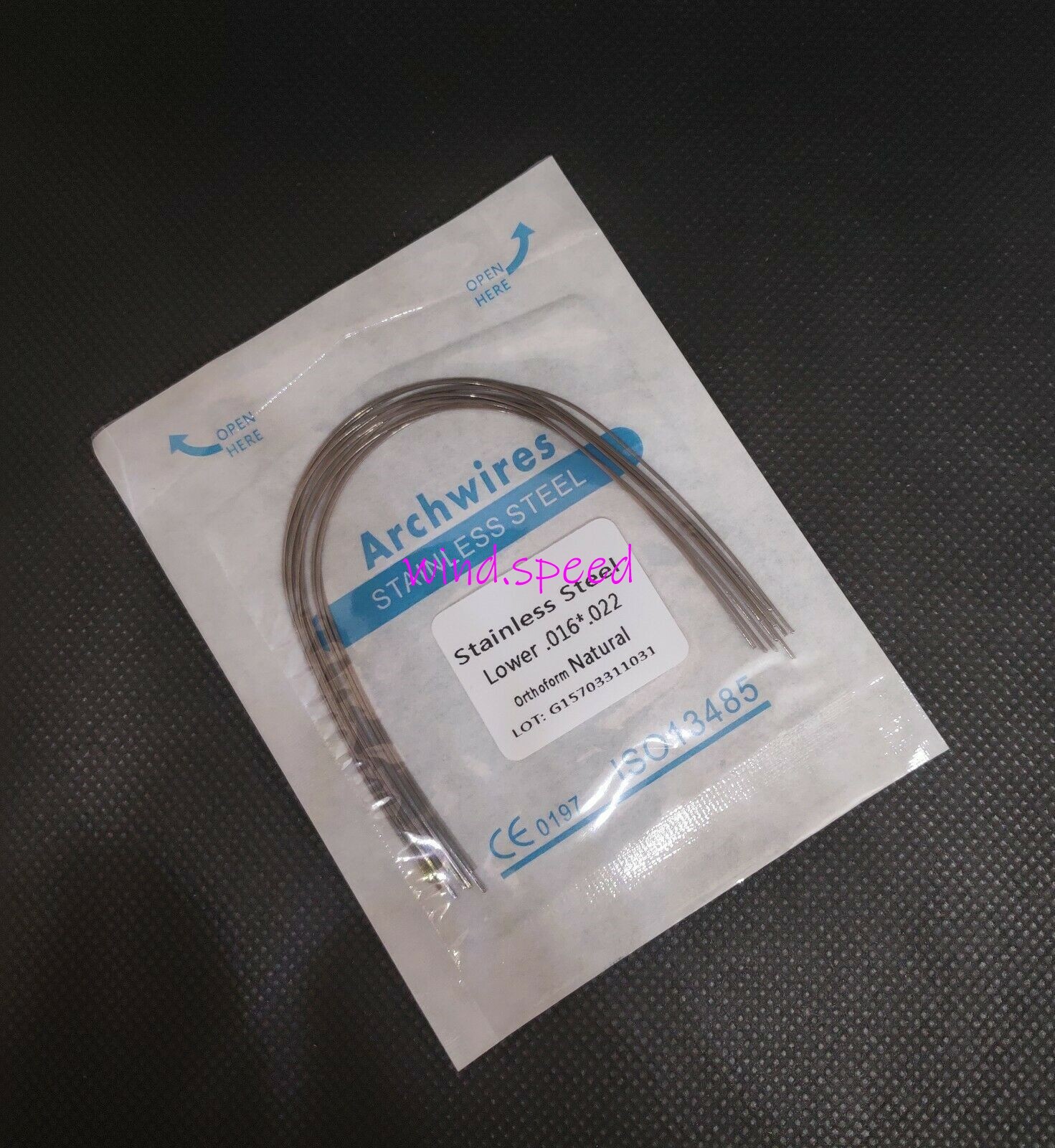 100Pc Ortho Dental Arch Wire S.S Natural Stainless Steel Wires Round Rectangular