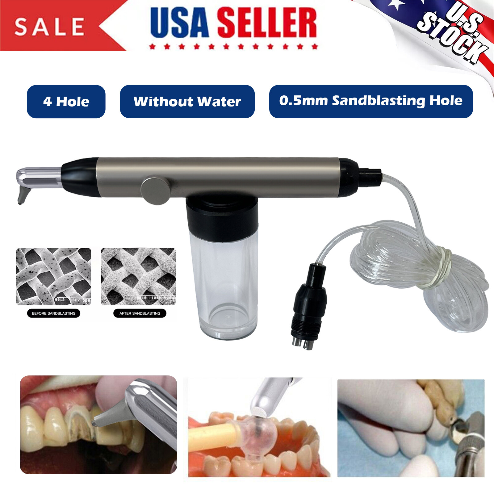 Dental Fiber Optic High Speed Handpiece Fit KAVO Multiflex LUX LED Coupling SKY