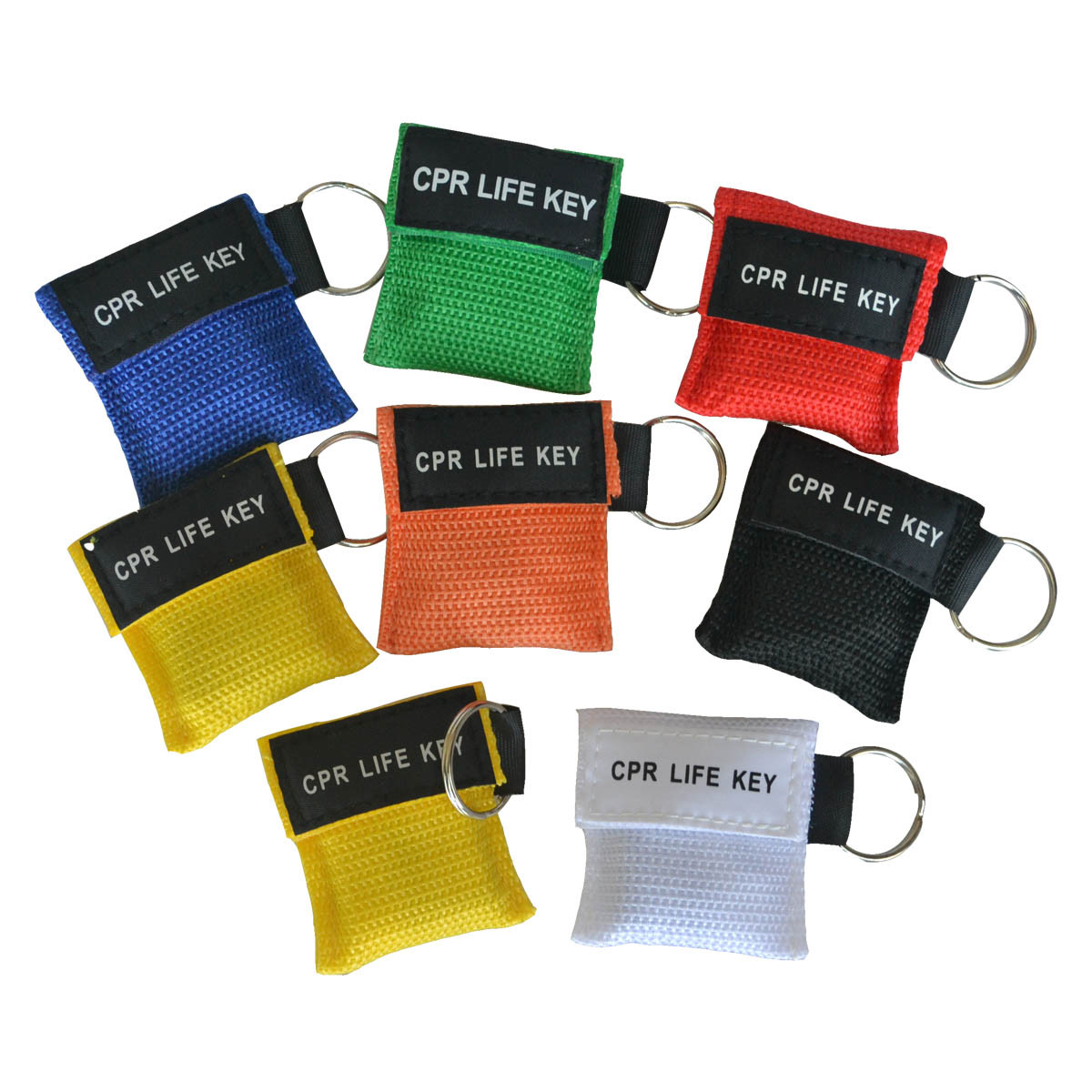 6PCSFirst aid resuscitation CPR Life Key CPR face shield key-ring Mouth to Mouth