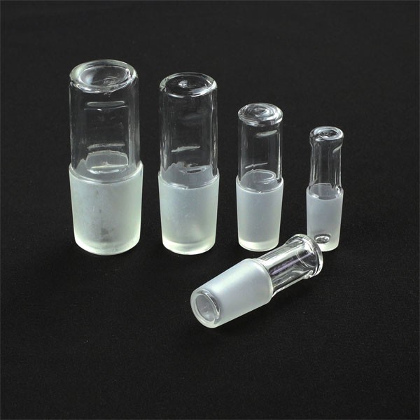 Various Sized Glass Hollow Stopper Hollow Plug Science Chemistry Lab Supplies ca