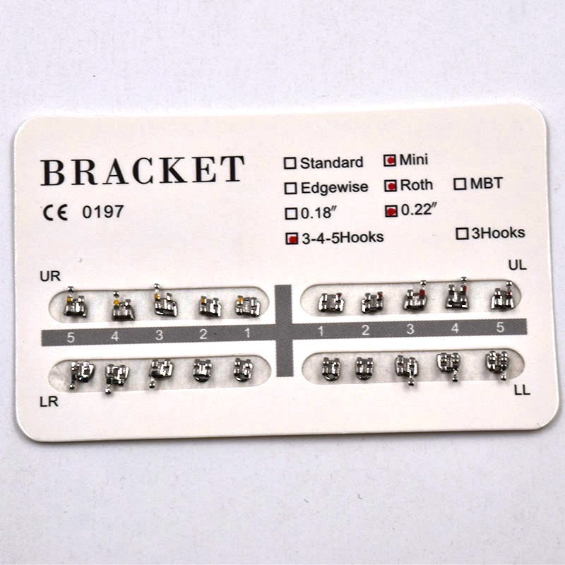 Dental Orthodontic Braces Kit 0.022 Roth Brackets /NiTi Arch Wire /Ligature Ties