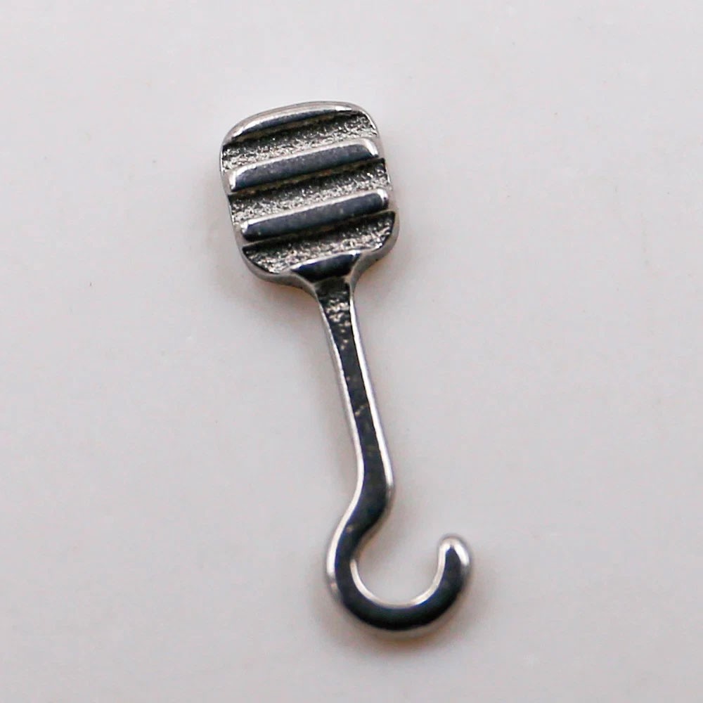 10 Pieces Bondable Sliding Crimpable Hook Long Curved 10Pcs/pack Left Right