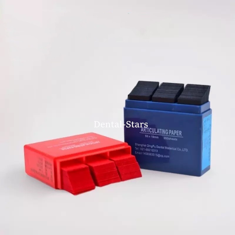 300 Sheets Dental Articulating Paper Strips Ultra-Thin Occlusal Papers Blue/Red