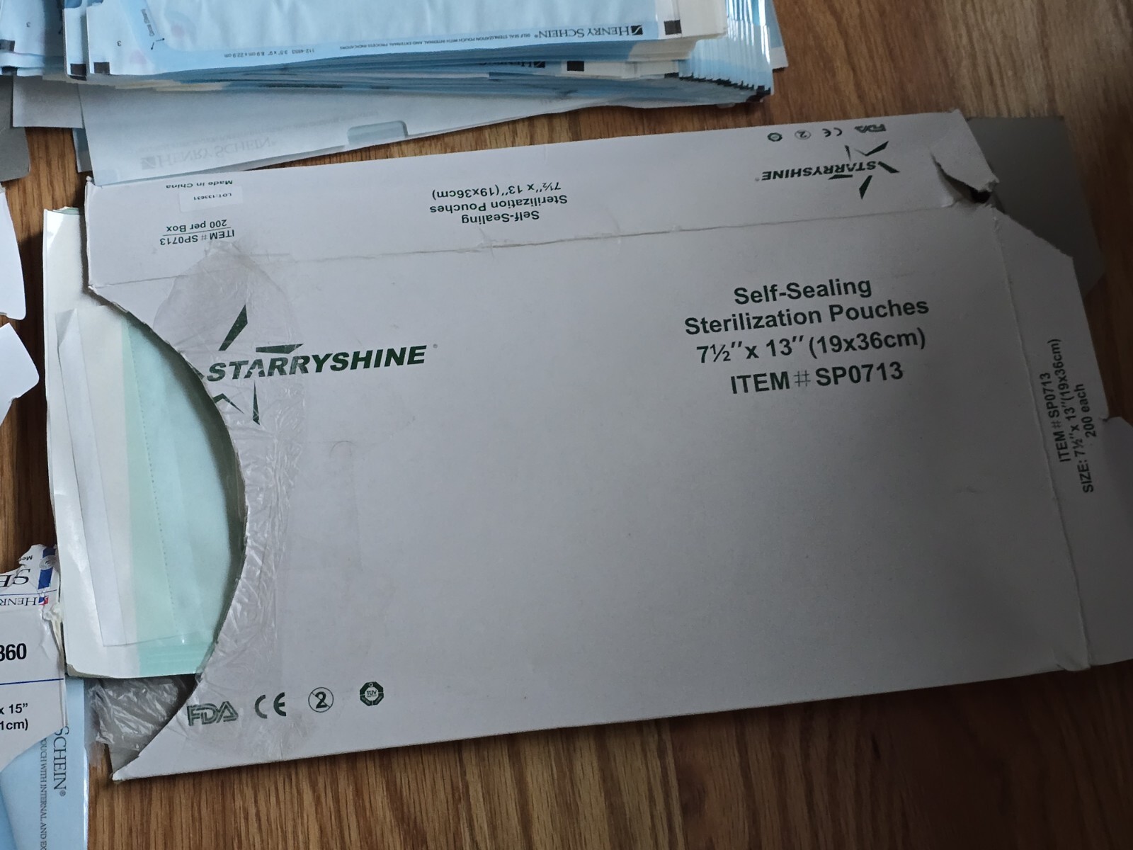 Henry Schein Self Seal Sterilization Pouch Mixed Lot Various Sizes For Autoclave
