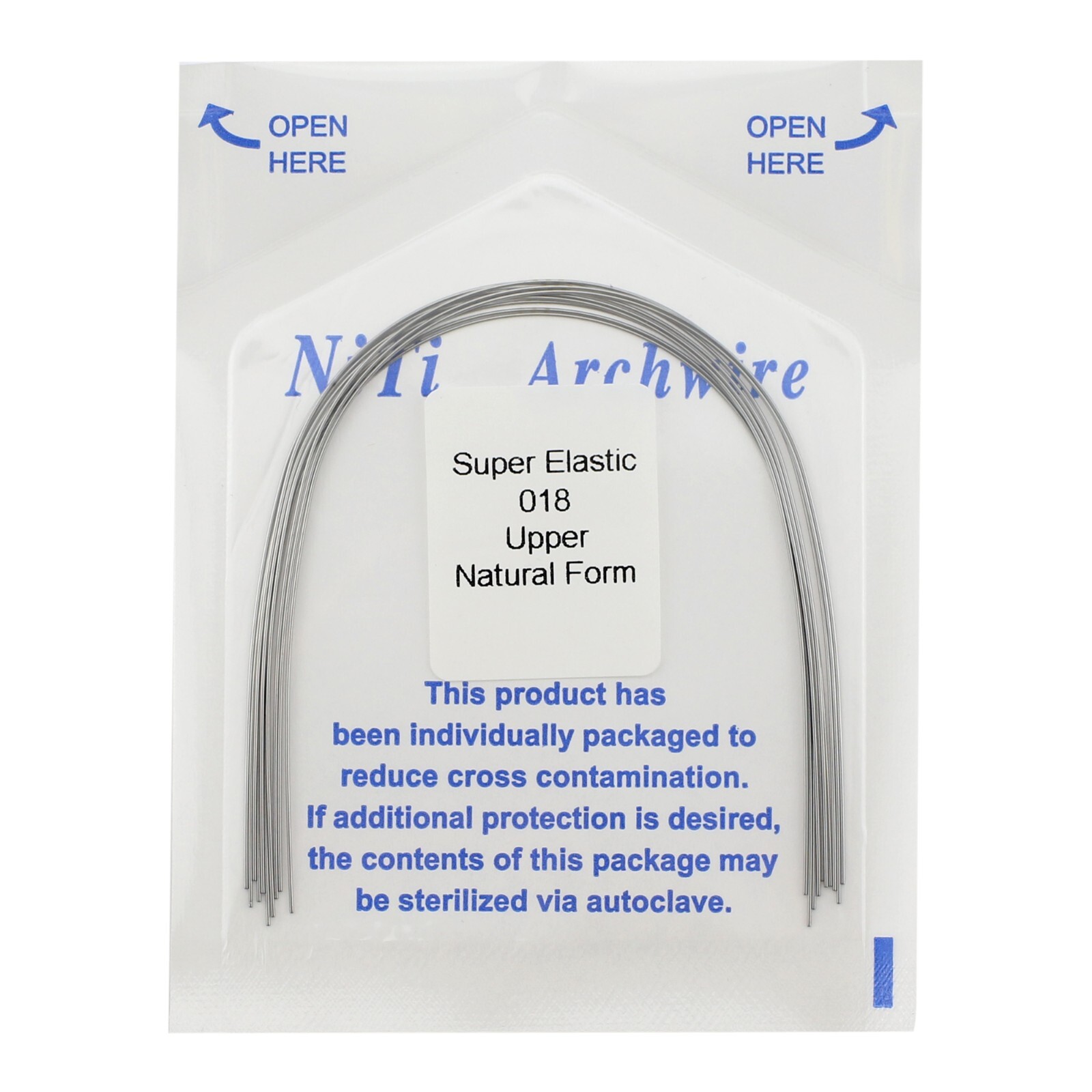 100pcs Orthodontic Arch Wire Niti Round Rectangular Super Elastic Natural Arcos
