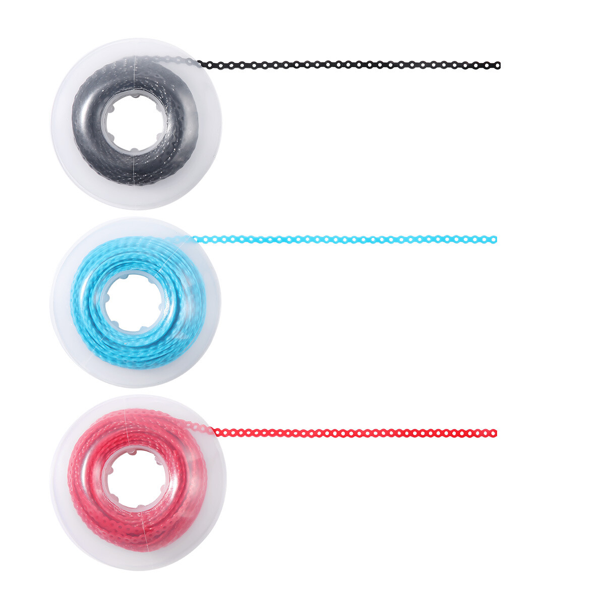 Dental Orthodontic Elastic Rubber Power Chain Braces Bands Short/Long/Close