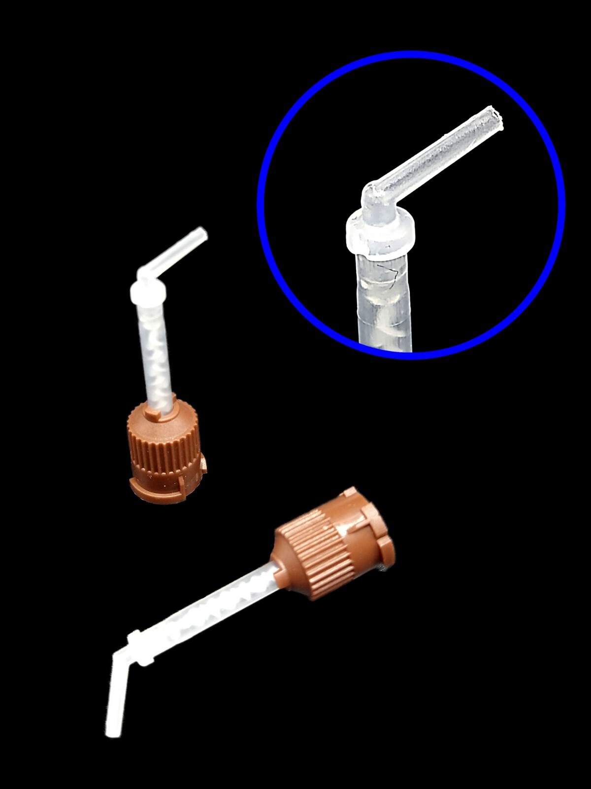 Dental HP Brown 1:1 Mixing Tips for Endo/Core Material with Intra-Oral Tips