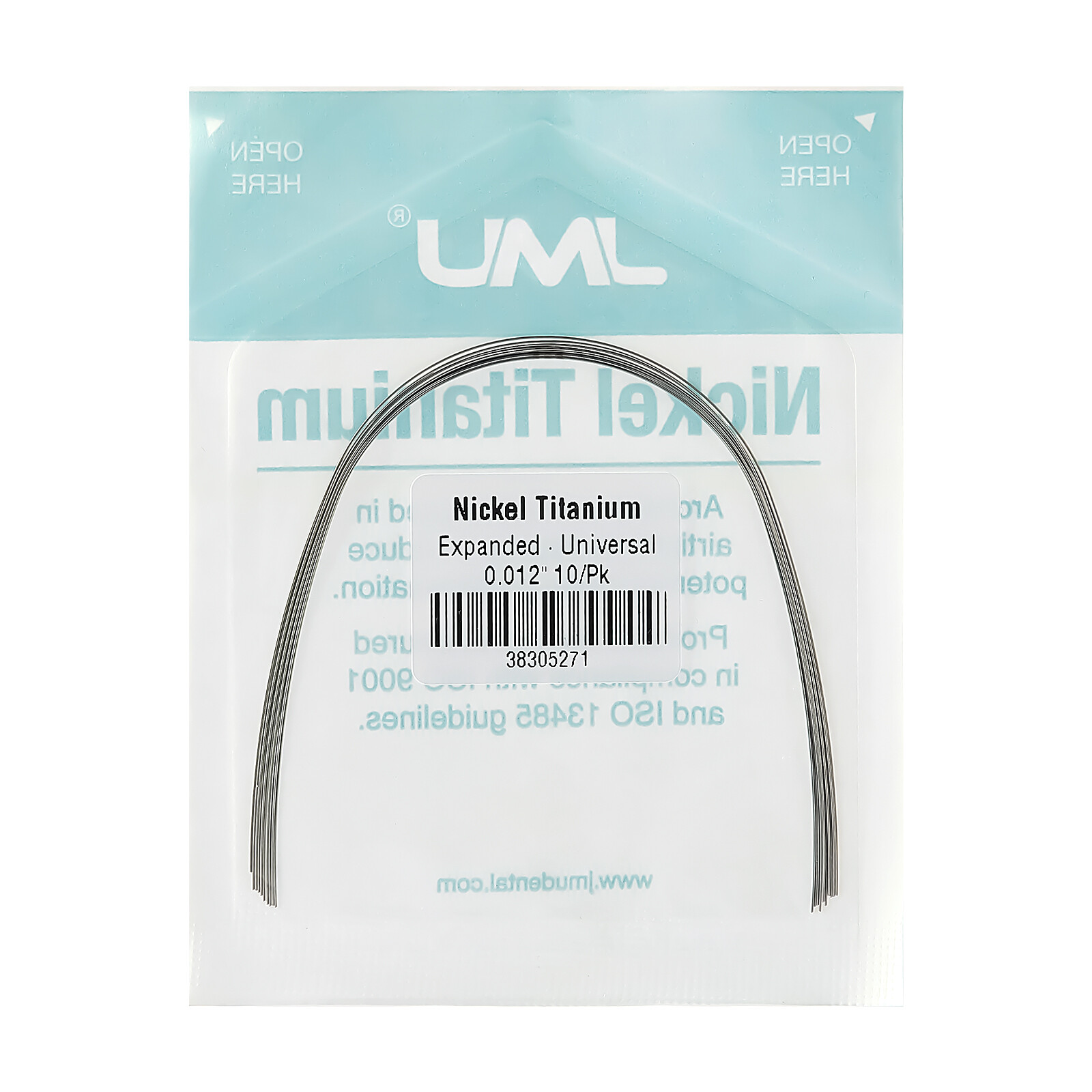 10/pk Orthodontic NiTi Archwire Full Sizes Expanded Round/Rectangular Universal