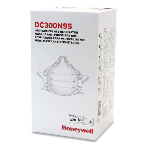 Honeywell ONE-Fit N95 Molded-Cup Particulate Respirator, One Size, White, 10/PK