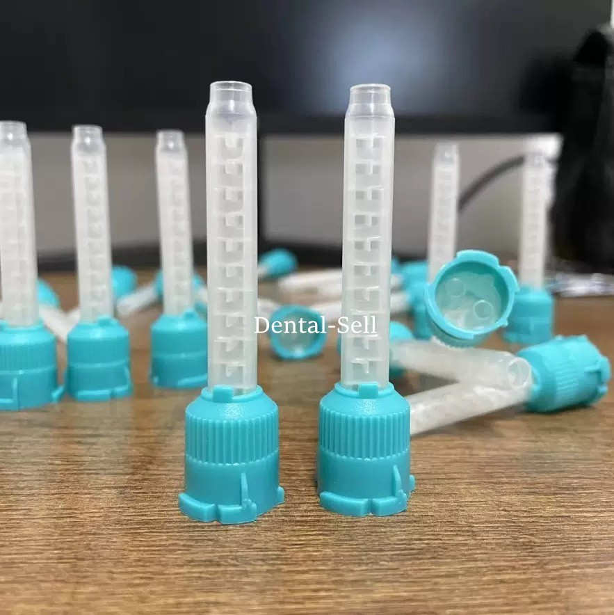 50/PK Dental Mixing Tips 1:1 Ratio Short For Heavy Body Impression Material USA