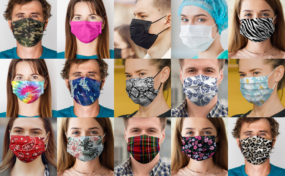 WeCare Disposable Face Mask, 3-Ply with Ear Loop (Individually Wrapped) 50 Pack