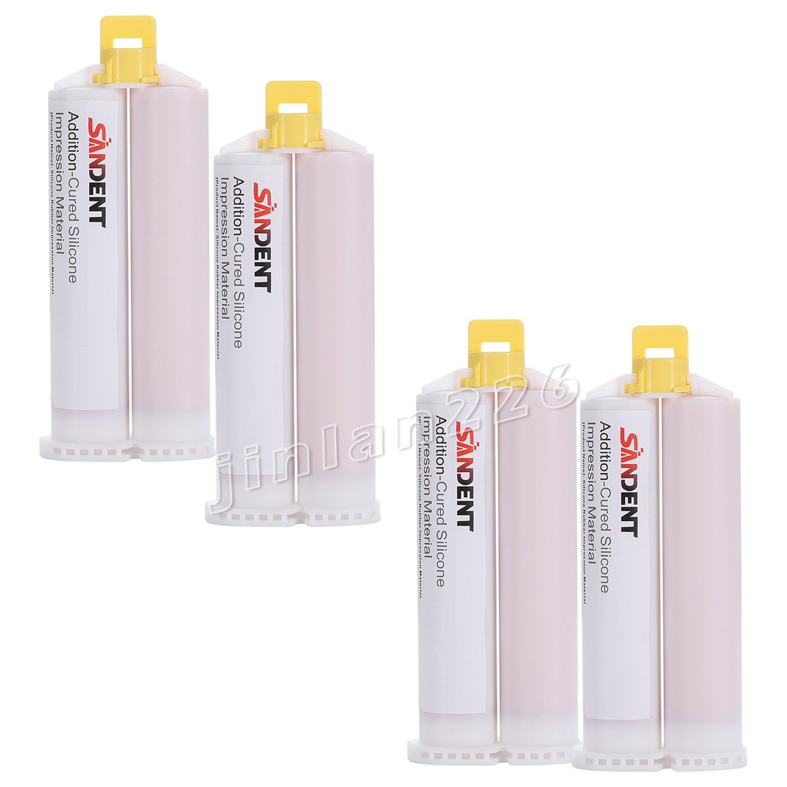 Dental Impression Material VPS Light Body Fast Set (4 Cartridge & 20 Tips) PVS
