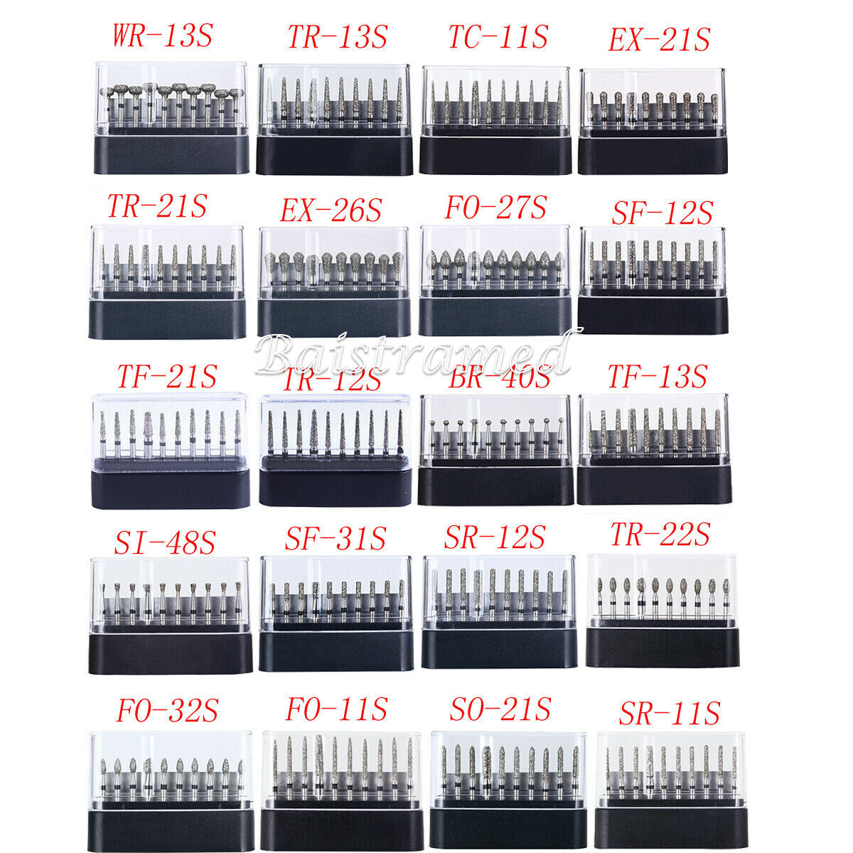 AZDENT Dental Diamond Burs Composite For High Speed Handpiece Super Coarse Drill