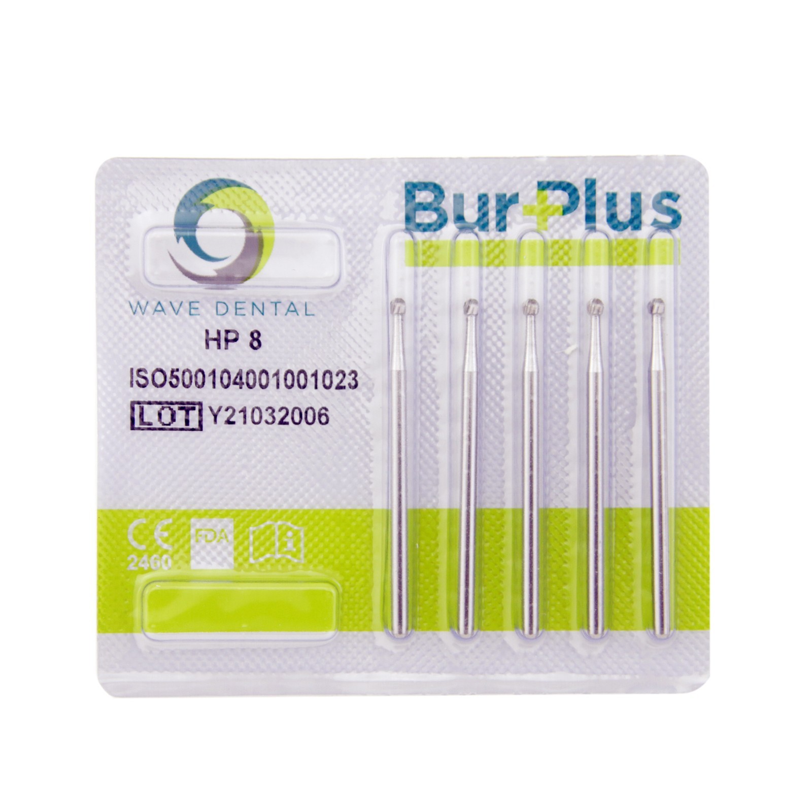 Wave Dental HP Burs Carbide Round HP 1/4 6 8 Long Straight Low Speed Bur 44.5m