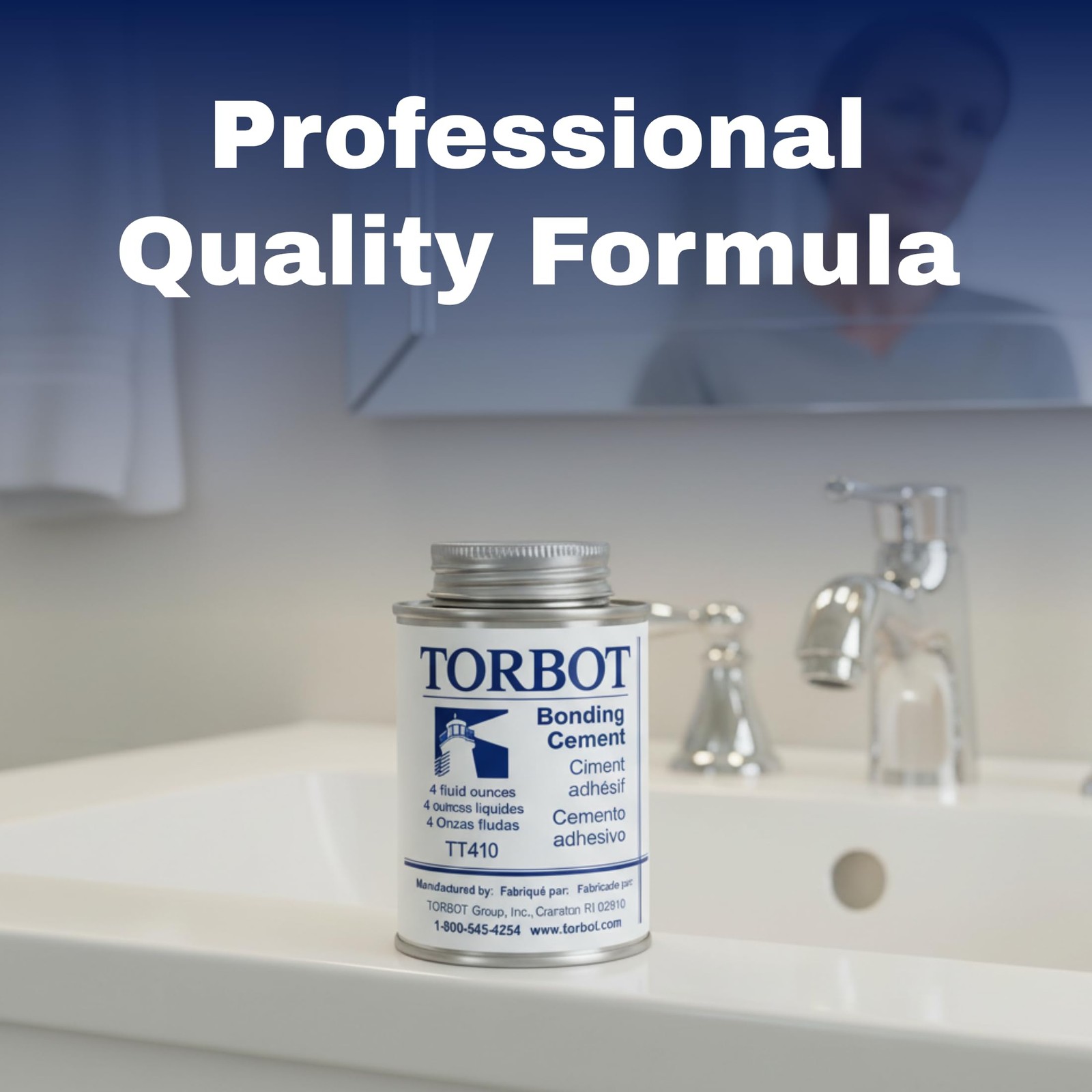 TORBOT Liquid Bonding Cement 4 Fl Oz (Pack of 1), White