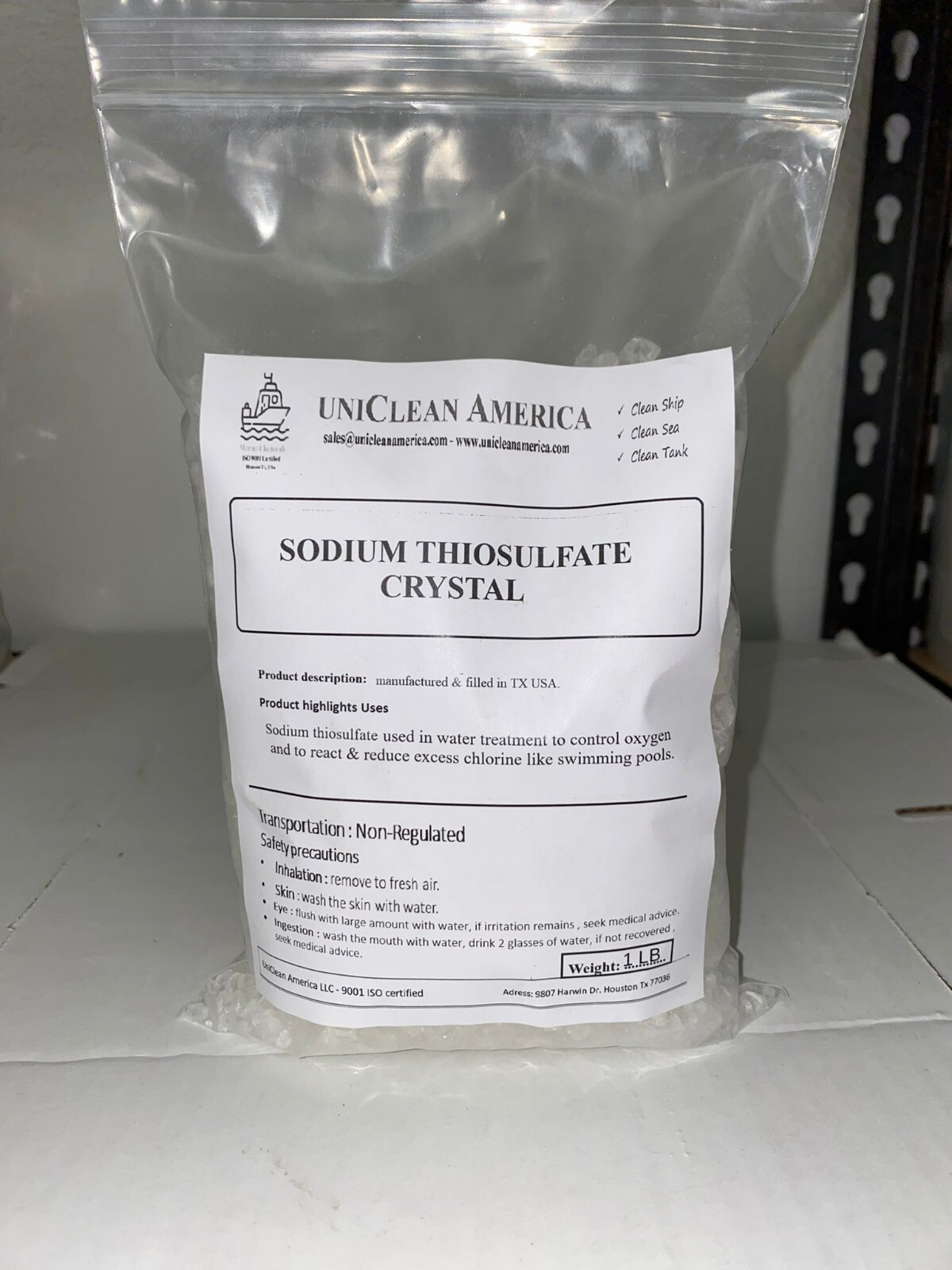 Sodium Thiosulfate 99% crystal