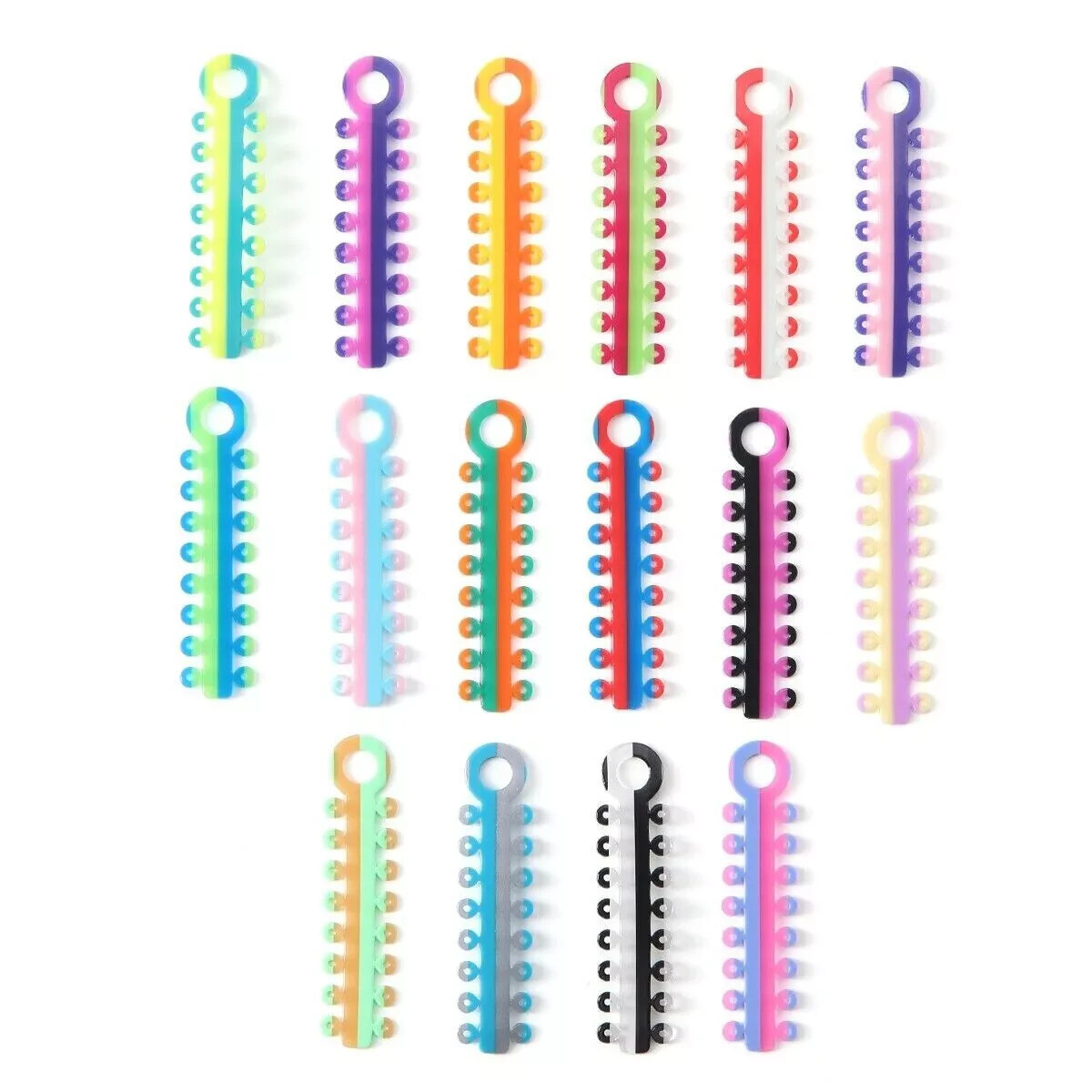 Dental Orthodontic Elastic Power Chains Ligature Ties Rubber Bands Bracket Brace