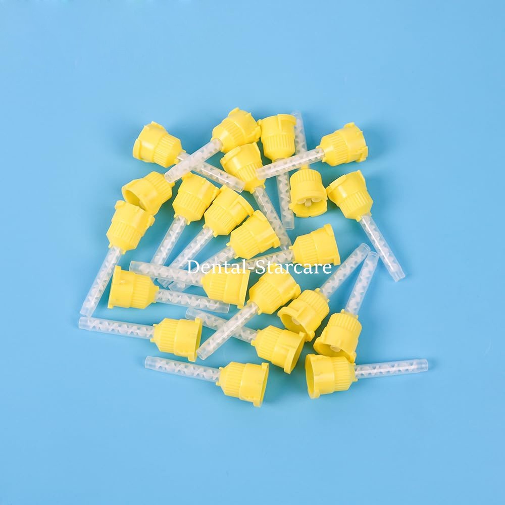 50 Pcs Dental Mixing Tips For Impression Material Tips Long/Short 1:1 Ratio USA