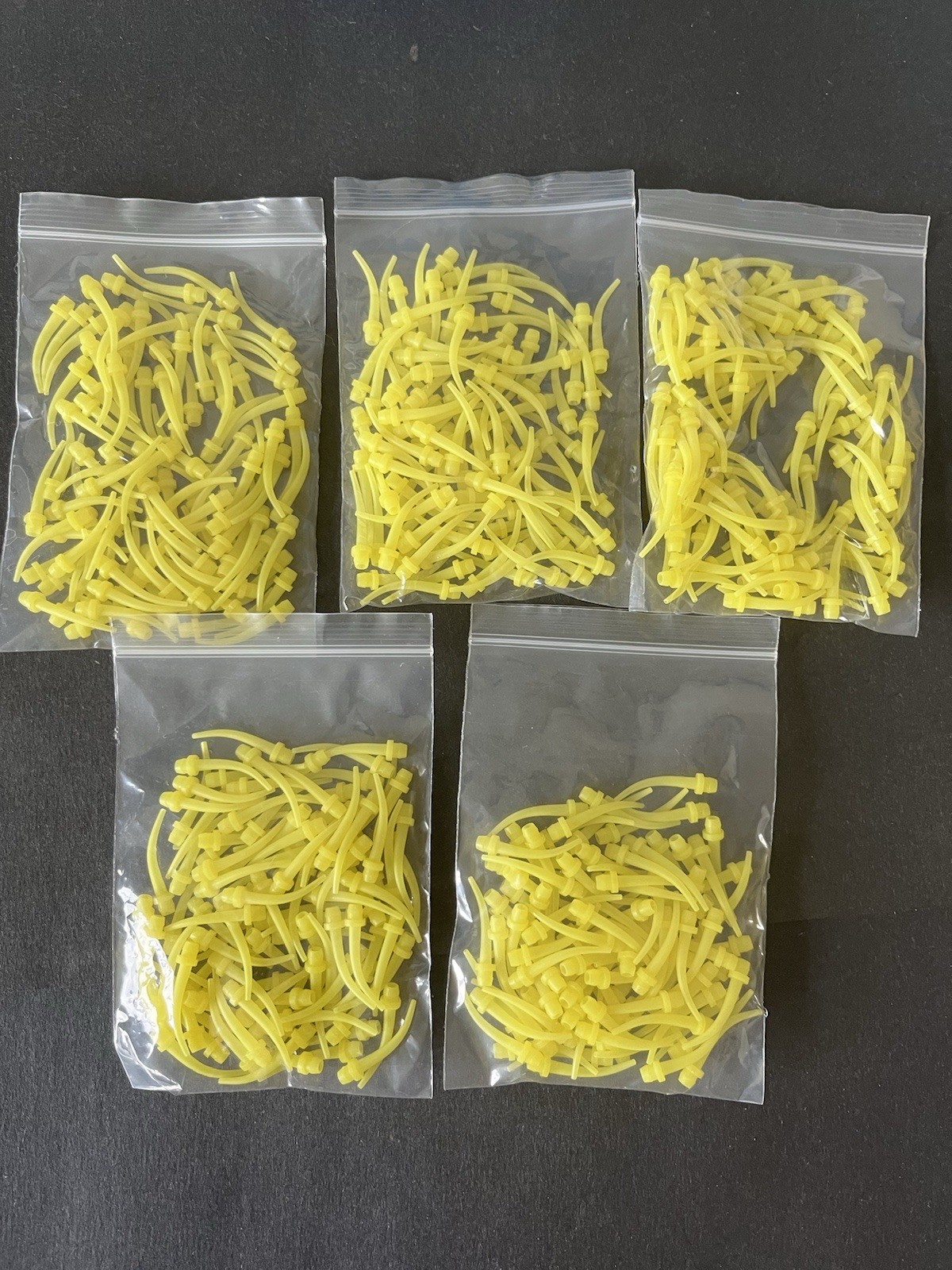 500 Dental Disposable Intra Oral Impression Mixing Tips For Yellow Mixing Tips