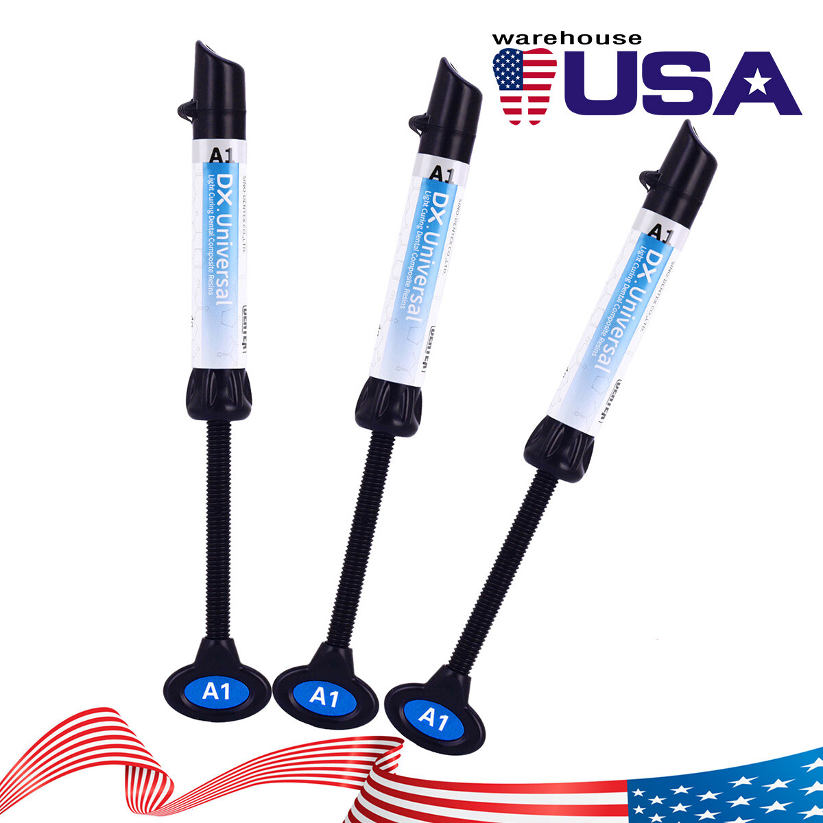 Dental Composite Resin Cure Light A1 A2 A3 / Temporary filling Material Blue