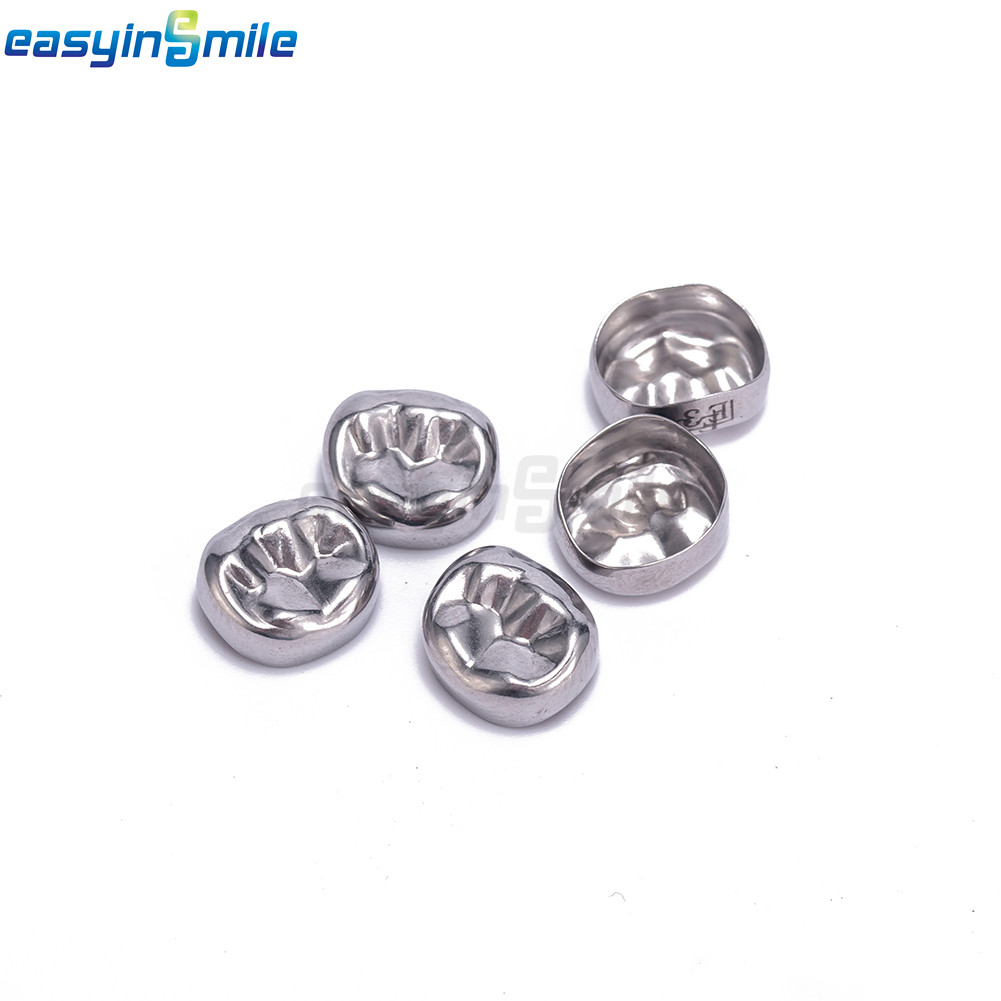 5/48/96pc Dental Kids Adult Crown Stainless Steel Primary Molar Crowns EASYINSMI