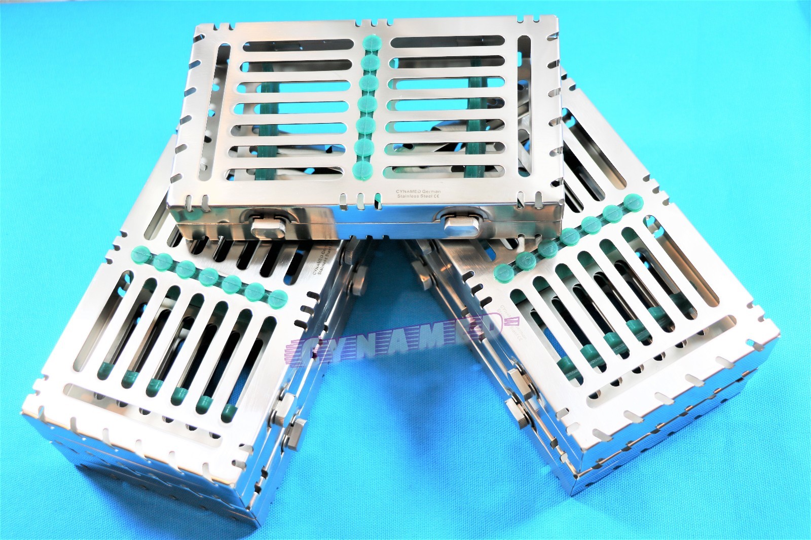 5PCS STERILIZATION CASSETTE FOR 7 INSTRUMENTS GERMAN PREMIUM 2 BUTTON DETACHABLE