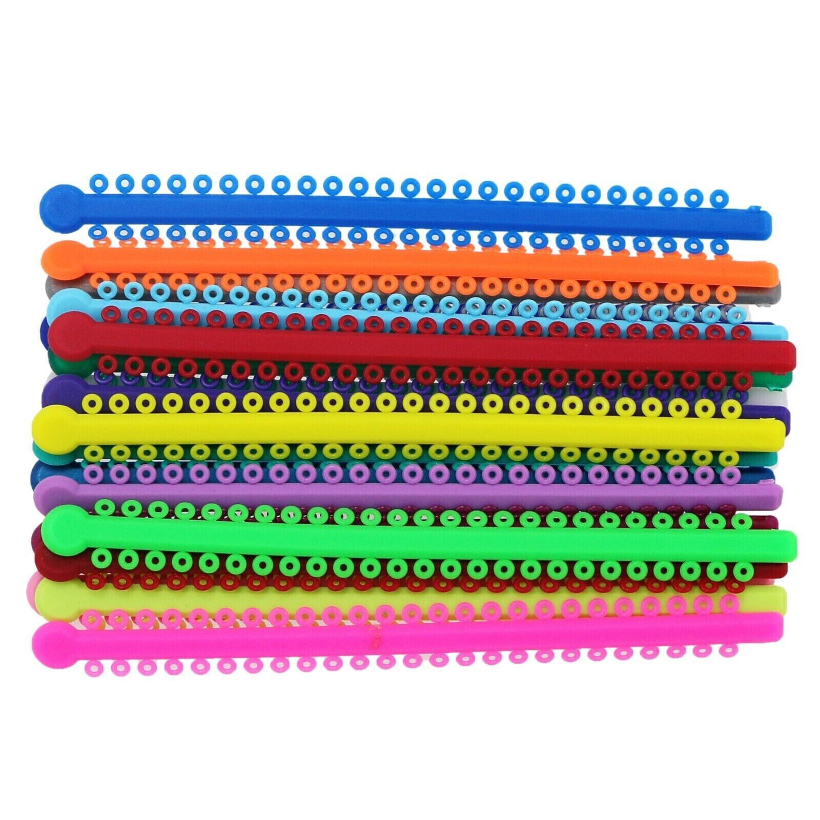 1000 Pcs/Bag Dental O-ring Orthodontic Ligature Ties Braces Bands Multi-Color