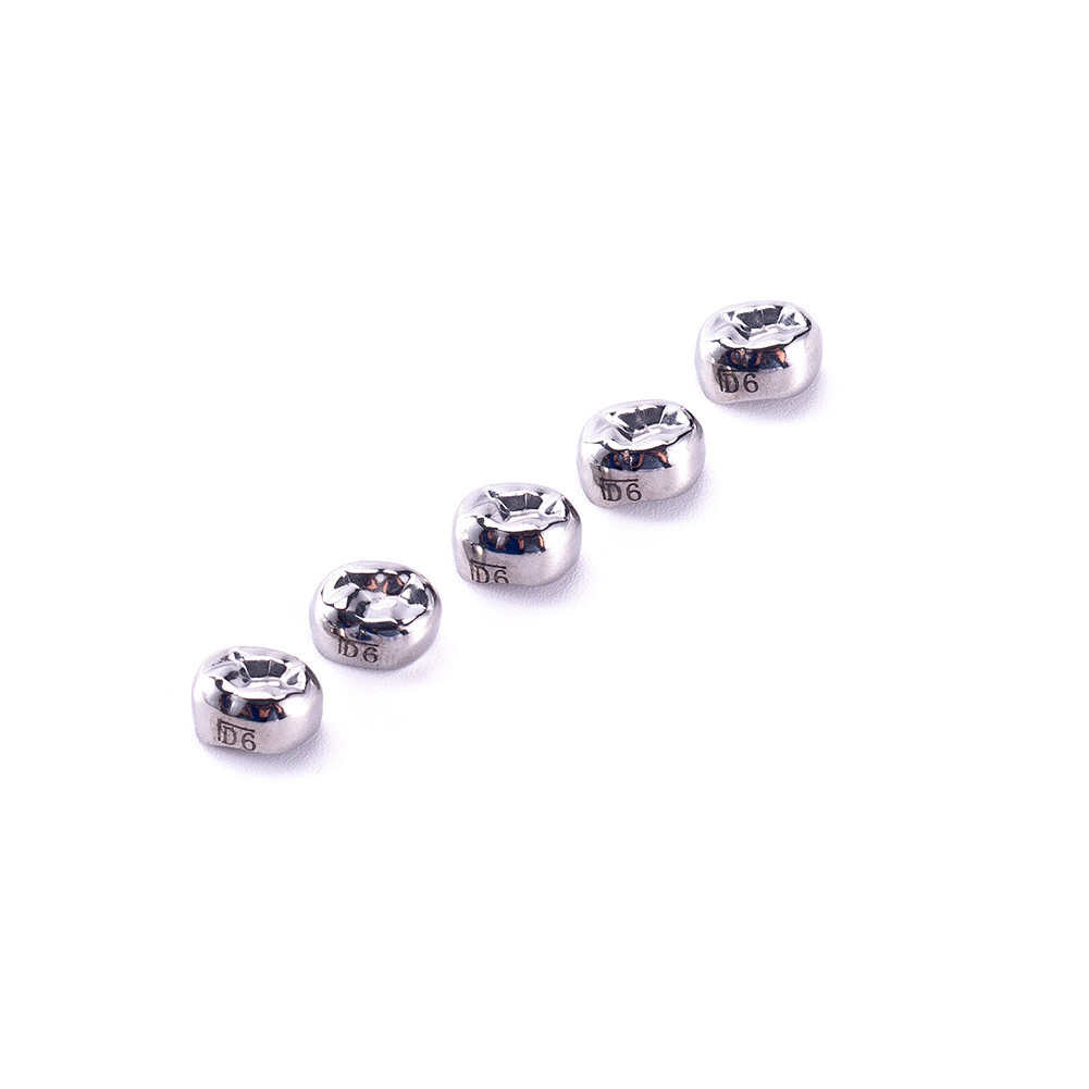 5/48/96pc Dental Kids Adult Crown Stainless Steel Primary Molar Crowns EASYINSMI