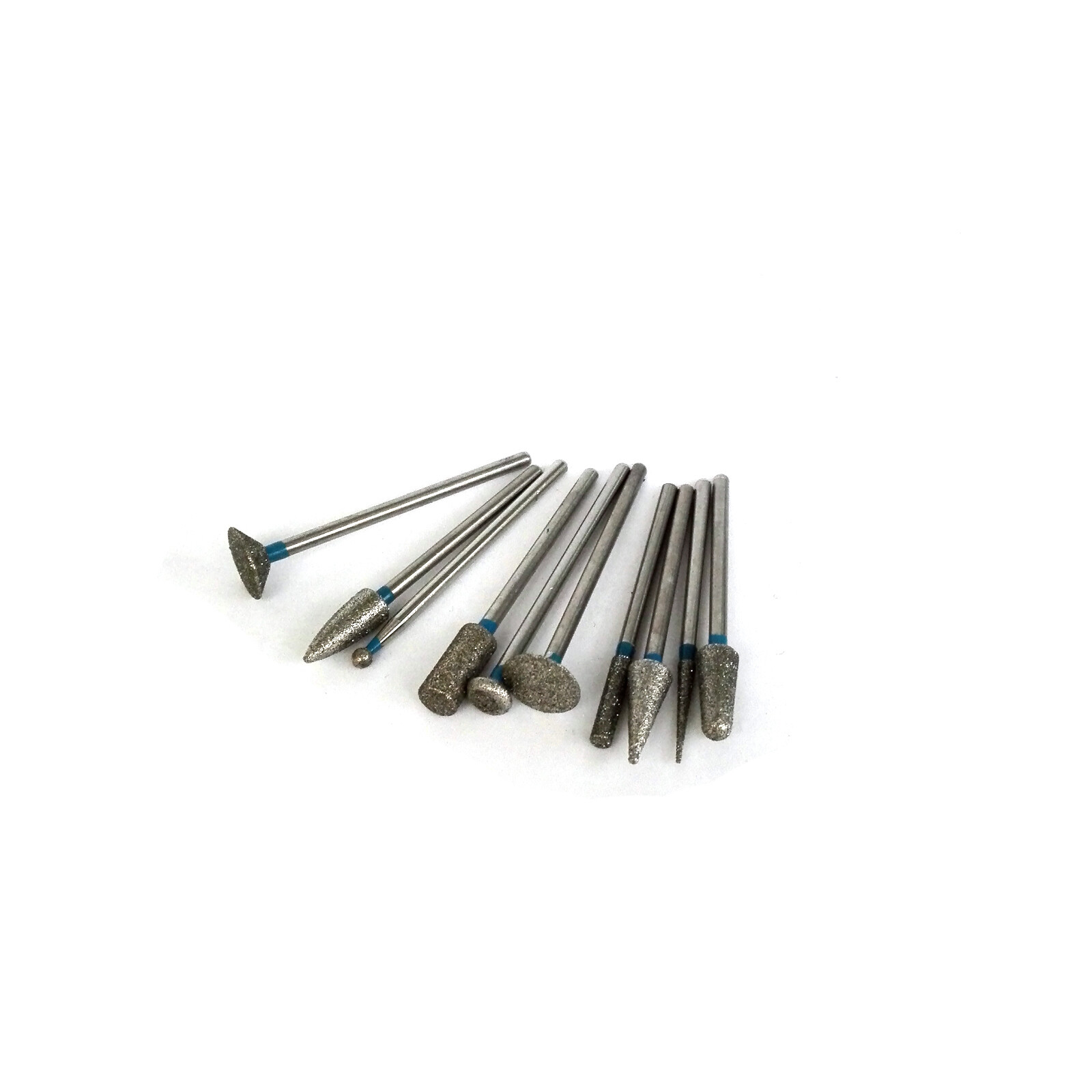 Dental Lab 2.35MM Shank Polishing Bur Drills Carbide Steel Burs Burrs 10 Pcs