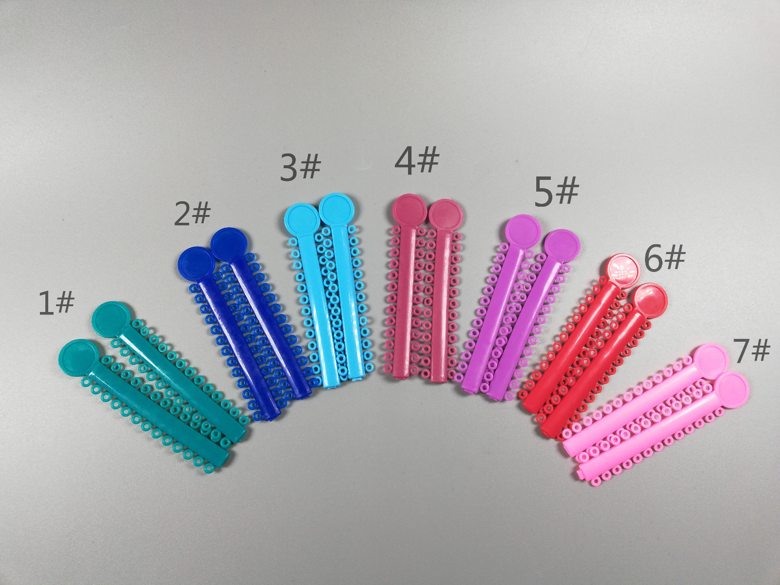 1Pack Dental Orthodontic Ligature Ties Elastic Rubber Bands 1040Ties Colorful