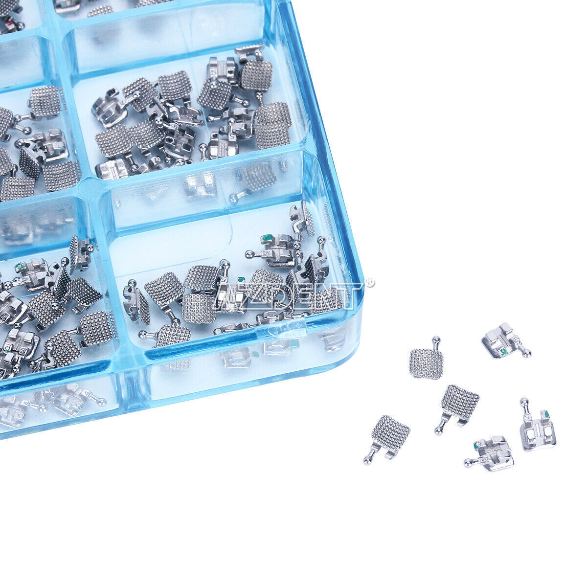 Dental Orthodontic Metal Brackets Braces Mini MBT Roth 022 Hooks 345 AZDENT