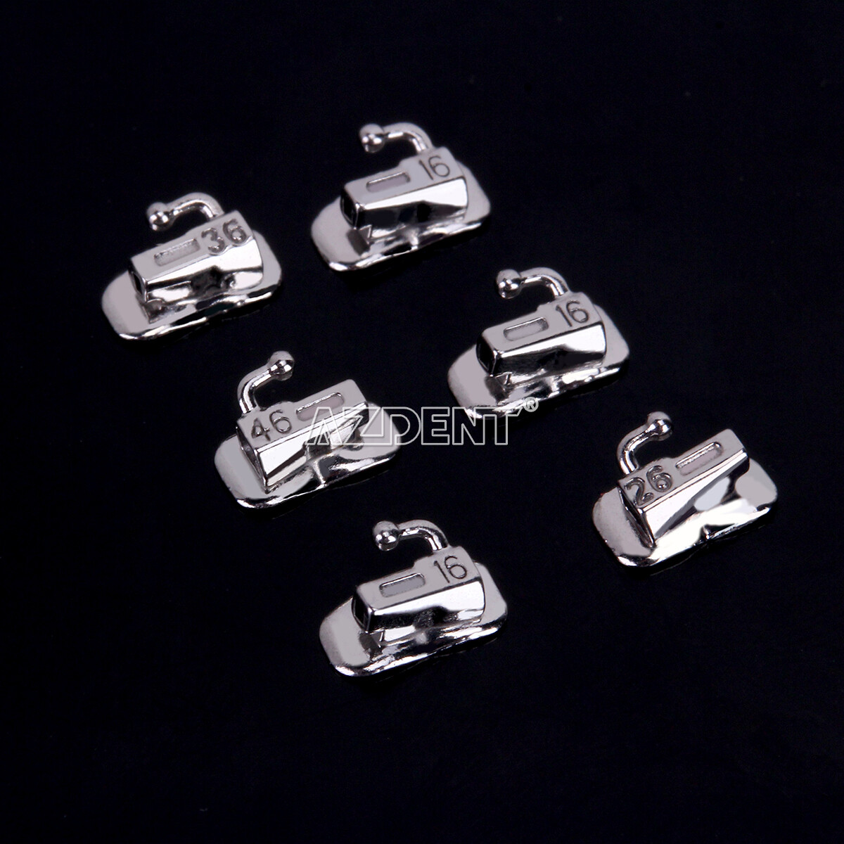 1 Pack AZDENT Dental Orthodonic 1st Molar Buccal Tube Split Bondable Roth 0.022