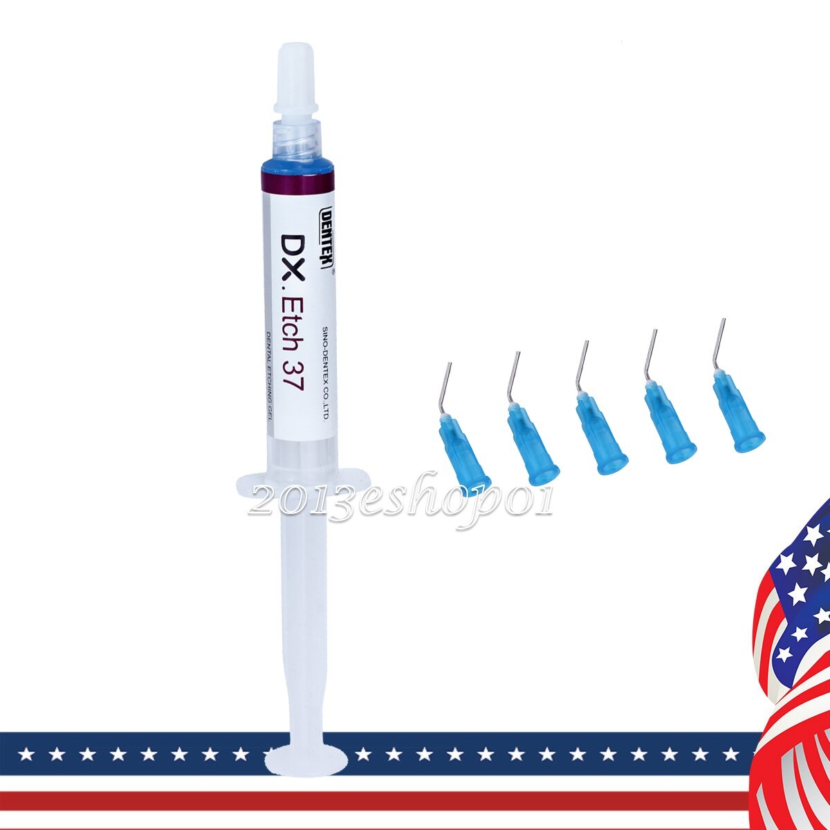 10X Dentex Dental Etching Gel 37% Acid Etchant Gel 5ml/syringe