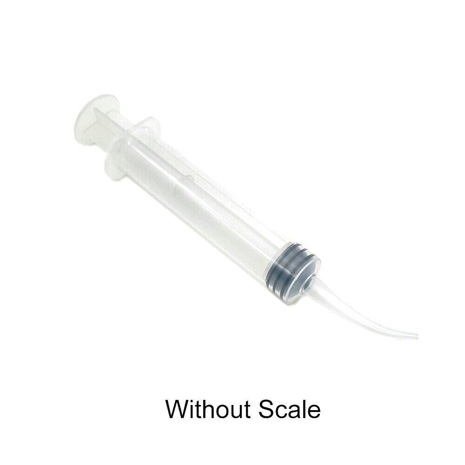 10 pcs Dental Disposable Curved Tip Utility Irrigation Syringes 12ml