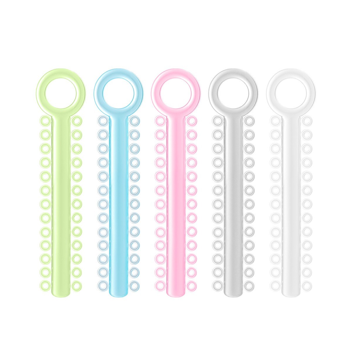 1040pcs/box Dental Orthodontic Ligature Ties Elastic Rubber Bands Dark Light Mix