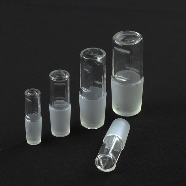 Various Sized Glass Hollow Stopper Hollow Plug Science Chemistry Lab Supplies ca