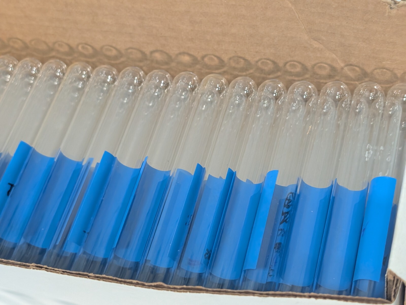 Qty. 179 Fisherbrand 14-957-18E – 16x125mm Lime Glass Disposable Culture Tubes