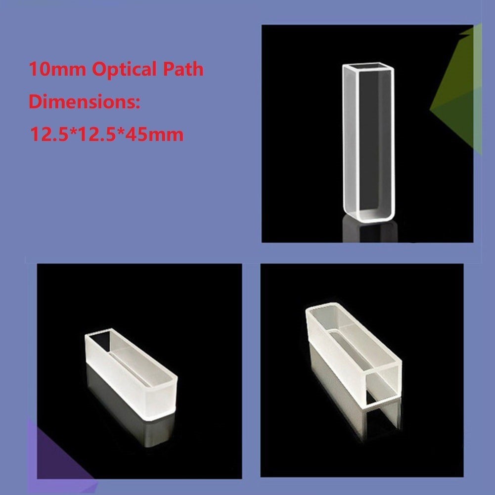 Quartz Cuvette Cuvette Workshop Laboratory 3.5ml Replacement 190-2500nm 2PCS
