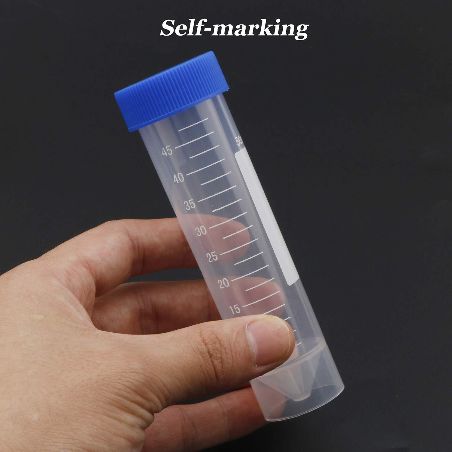 50ml Polypropylene Screw Top Self Standing Base Centrifuge Tube with Graduated