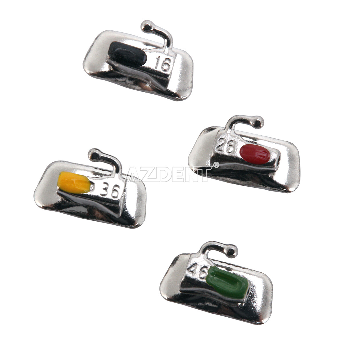 10x Dental Orthodontic Buccal Tube 1st Molar Roth.022 Bondable N-conv Laser Mark