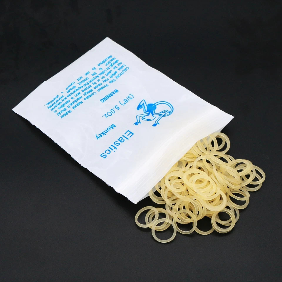 US Orthodontic 5.0Oz Elastics Braces Rubber Bands Latex Braces 1000/2000/3000Pcs
