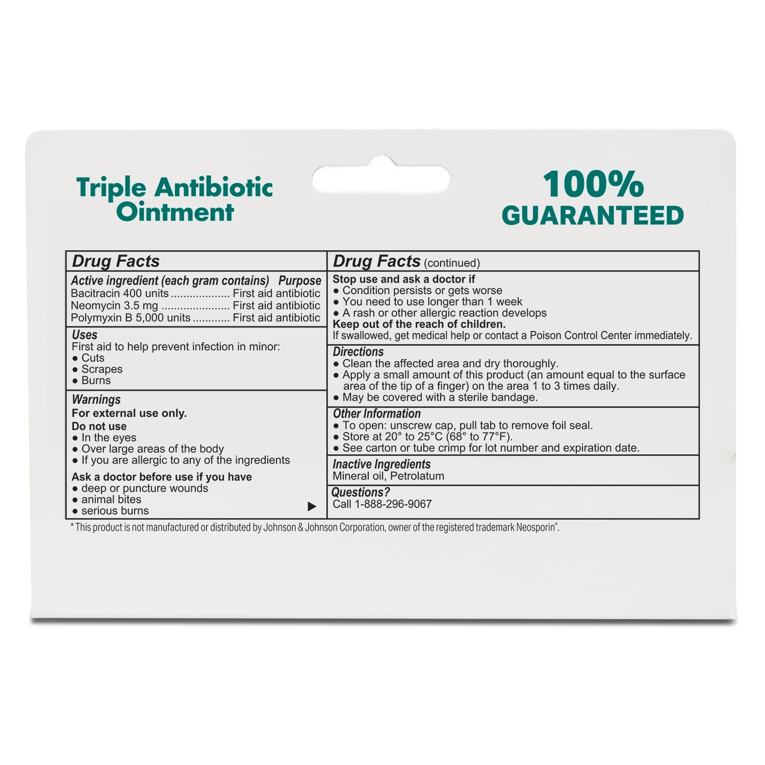 Globe Triple Antibiotic Ointment 1.0 oz (4 4 x 1 Ounce Tubes, Transparent