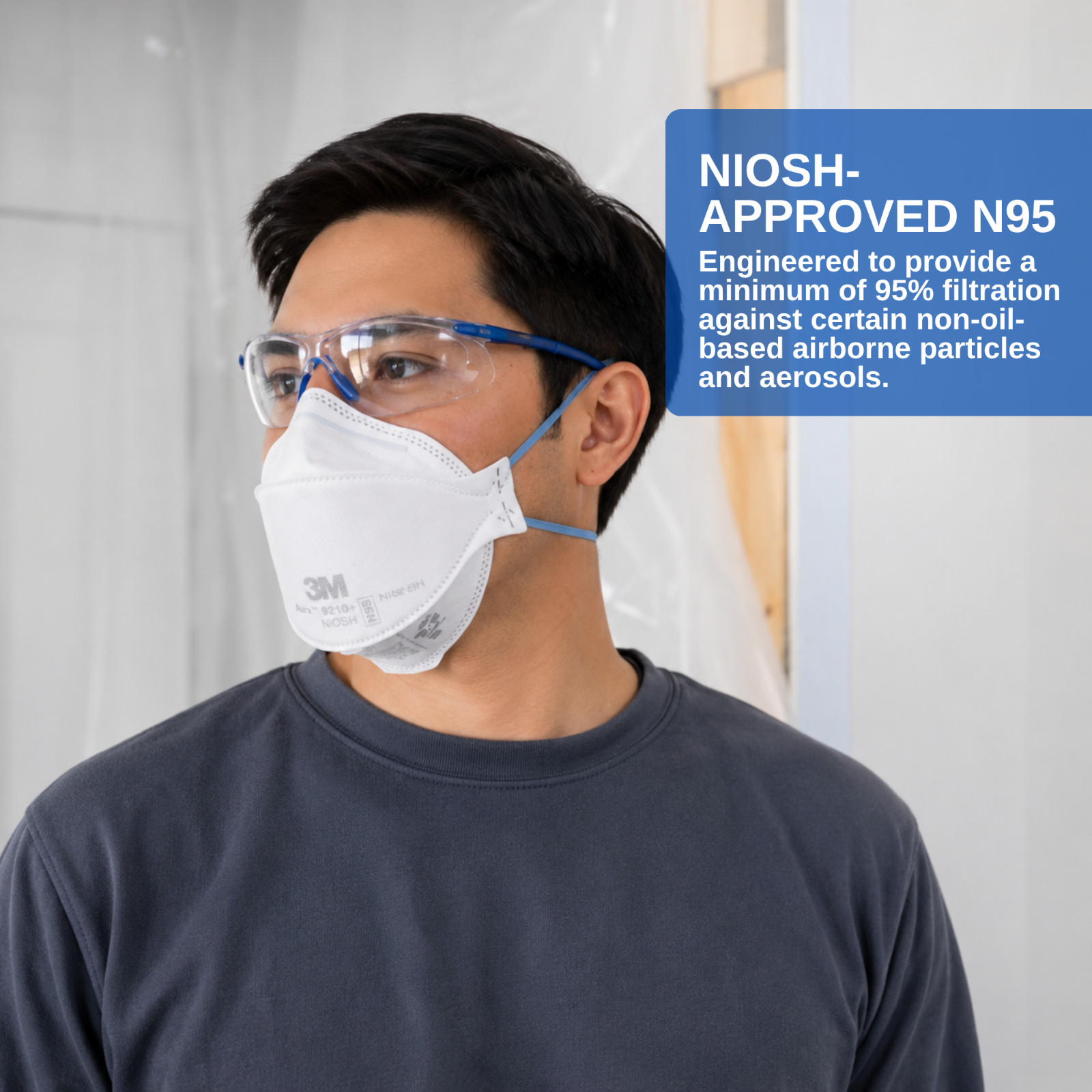 3M Aura 9205+ N95 Face Mask Respirator 20pc pack